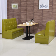 双人沙发咖啡西餐厅火锅奶茶，甜品店ktv酒吧卡座沙发餐桌椅组合