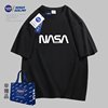 NASA SOLAR夏季联名字母印花时尚潮流纯棉户外休闲短袖MD