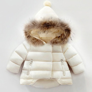 儿童冬装外套卫衣儿男女宝宝中小童羽绒服适合0-1-2-3-5岁保暖