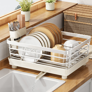 帅仕碗架沥水架厨房置物架，台面放碗盘，碗筷沥水篮多功能碗碟收纳架