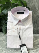 依文品牌四季 男士长袖衬衫淡粉色纯棉时尚商务修身880元