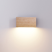 实木壁灯长方形白蜡，木极简风格原木色卧室床头，客厅玄关过道壁灯