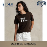Ralph Lauren/拉夫劳伦女装 23年早春RL徽标平纹针织棉T恤RL23955
