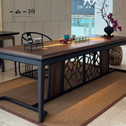 新中式北美黑胡桃木家具全实木榫卯工艺大师设计茶室茶桌