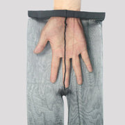3双日系3D一线裆0d超薄隐形脚尖全透明黑色空气连裤丝袜子女