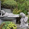 新中式佛像摆件户外花园微景观庭院造景装饰摆设室外禅意鱼缸布置