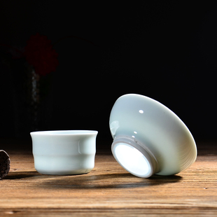永利汇景德镇茶漏茶漏陶瓷创意茶叶过滤网泡茶器茶滤器架茶具配件