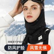 滑雪护脸面罩女士冬天骑车防风防寒脸罩，骑行保暖头套户外滑雪装备
