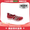 easy streetZaba 女式圆头踝带运动凉鞋 - 红色网布 美国奥莱