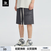 lilbetter350g重磅男士短裤夏运动裤，国潮卫裤潮牌裤子直筒工装裤