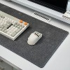 毛毡布艺鼠标垫/棉麻质感/电脑办公键盘桌面垫/超大无味透气吸汗