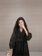 5.5八折仅一天!夏季日式设计款宽松黑色连衣裙女