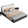 1.5米家用单人床1.2m榻榻米布艺软包床实木床双人床1.8x2米板式床
