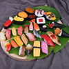 仿真寿司模型食品玩具日本食物拍摄摆设装饰道具三文鱼赤身虾料理