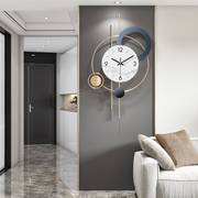 挂墙简约家用钟饰北欧装饰钟轻奢个性挂钟，客厅创意钟表时钟卧室表
