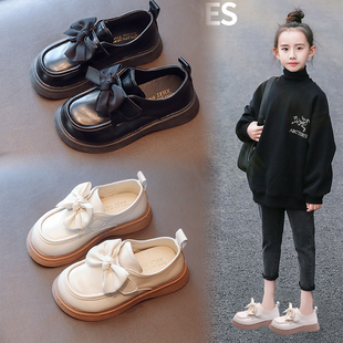 女童鞋子2024春秋季儿童小皮鞋软底公主鞋小女孩演出黑色单鞋