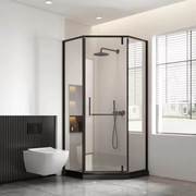 淋浴房不锈钢卫生间玻璃隔断推拉门极，窄整体浴室沐浴房定制淋浴门