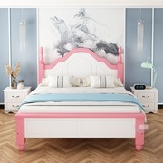欧式公主床双人床1.5米主卧现代简约单人床1.2储物床实木床1.8米
