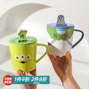 川岛屋玩具总动员陶瓷杯子带盖带勺子马克杯水杯创意生日礼物男生