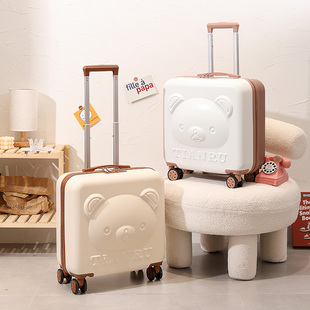 小型行李箱轻便儿童卡通，子母箱20寸可爱旅行箱，小皮箱女登机拉杆箱