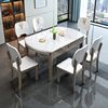 轻奢钢化玻璃餐桌小户型，现代简约可变圆桌伸缩折叠实木餐桌椅组合
