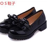 地狱少女COS鞋子 日式学生鞋 人造PU 女生皮鞋萝莉圆头低帮鞋女