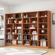 书架简约落地收纳柜学生家用客厅仿实木小型简易组合书柜大容量