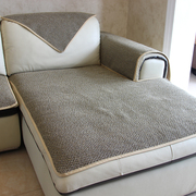 亚麻沙发垫坐垫子防滑四季通用薄款欧式定制扶手靠背巾易