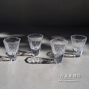 玻心语璃非白八角品杯清新简约透明高级感创意玻璃杯水杯茶杯茶具
