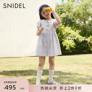 SNIDEL春夏款环球合作款无牙仔格纹童装连衣裙SKFO224248
