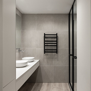 极简轻奢高品质素雅微砂岩瓷砖灰色暖色卫生间，墙砖地砖防滑耐磨