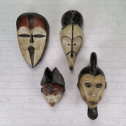 非洲工艺品实木雕面具纯手工民族风玄关背景墙壁挂件装饰人像复古