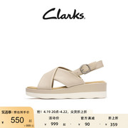 Clarks其乐女士夏季休闲坡跟凉鞋透气时尚凉鞋女