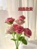 毛线玫瑰花束创意针织永生花，编织仿真花成品，情人节送女友闺蜜礼物