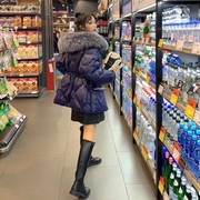 棉袄女2022短款亮面棉服学生韩版宽松外套女潮ins冬季面包服