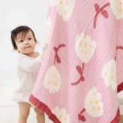 婴儿毯纱布盖儿童被宝宝浴巾纯棉超薄新生儿毛巾款六层新生儿柔包