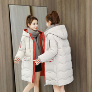 反季中长款羽绒棉服，女韩版宽松棉袄2023年冬装，小个子棉衣外套