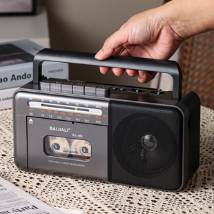 复古磁带收录机经典怀旧卡带机收音录音蓝牙可充电便携磁带播放机