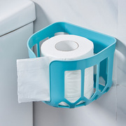 免打孔卫生纸收纳置物架厕所纸巾盒抽纸盒卷放卫生间洗手间壁挂式