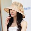 女中式帽子欧根纱，欧美风蕾丝镂空花朵，复古礼帽时尚遮阳帽