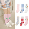 中筒袜!韩国童装bienabien儿童，条纹小猫咪防滑袜子