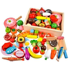 儿童木制仿真水果蔬菜磁铁，切切看儿童磁性，切切乐厨房过家家玩具
