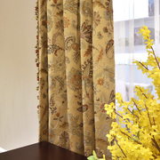 威灵顿欧美奢华美式窗帘，定制客厅卧室窗，帘布别墅遮光高端提花