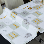 桌布防水防烫免洗pvc餐桌布茶几，垫桌垫彩色，软质玻璃台布塑料桌垫
