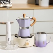 Bincoo意式咖啡摩卡壶小型咖啡机咖啡壶浓缩萃取煮咖啡电陶炉整套