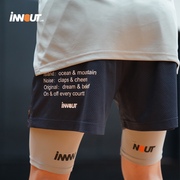 INNOUT LAB美式四分复古双层运动篮球短裤网眼透气裤宽松夏季
