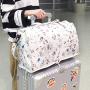 折叠旅行包女手提包拉杆，箱包大容量轻便短途行李袋，单肩斜挎健身包