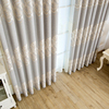 竹节棉北欧现代窗帘灰蓝色简欧风格棉麻客厅3.1米高落地窗帘成品