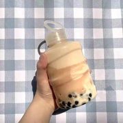 奶茶桶装网红塑料杯子带盖创意一次性mini果汁饮料杨枝甘露水桶瓶