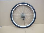 自行车轮通用铝合金20寸22寸24寸26寸前轮单速变速车轮组轮毂总成